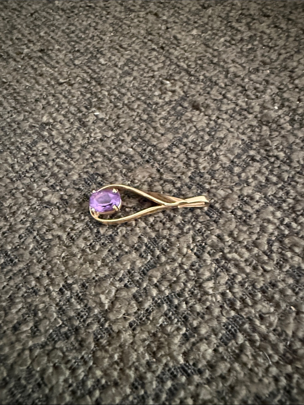 Vintage yellow gold tear drop pendant - Picture 3 of 5